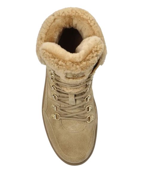 BOGNER lace-up shearling boots - Neutrals