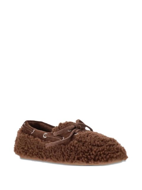 Miu Miu shearling loafers - Brown - zdjęcie produktu nr 2