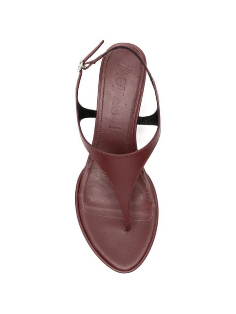 Aeyde Roose leather sandals - Red