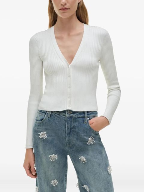 Simkhai Jude embellished frayed jeans - Blue - zdjęcie produktu nr 2