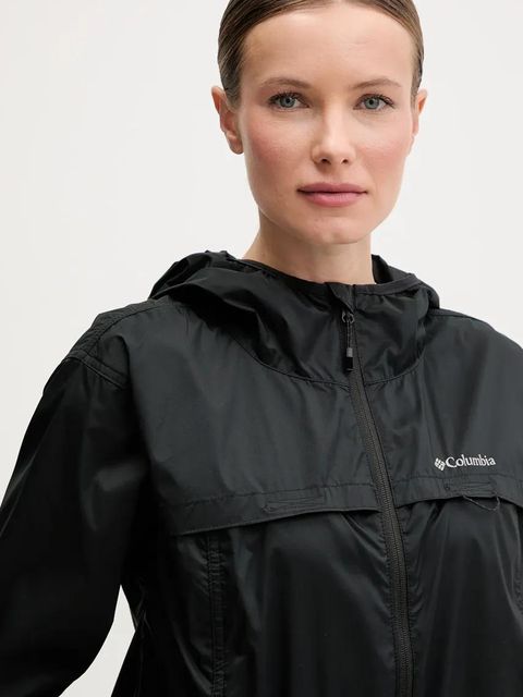 Columbia kurtka outdoorowa Crested Canyon Windbreaker kolor czarny 2116481