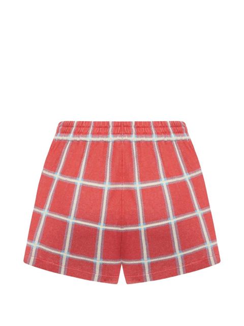 Guest In Residence button checked shorts - Red - zdjęcie produktu nr 2