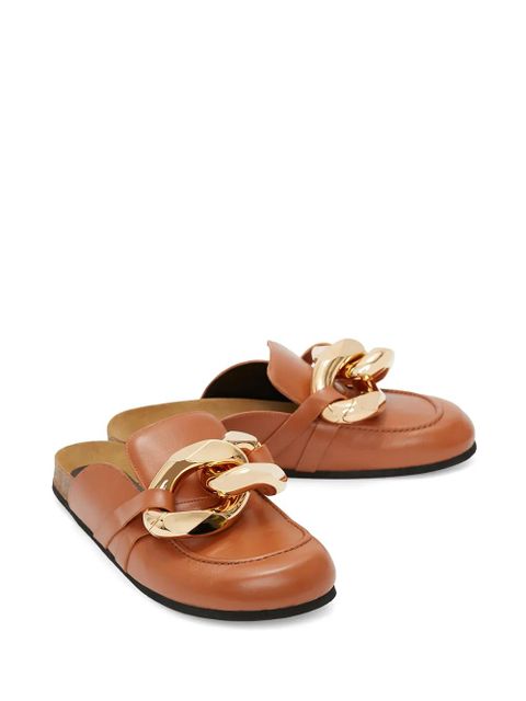 JW Anderson Chain loafer mules - Brown - zdjęcie produktu nr 2