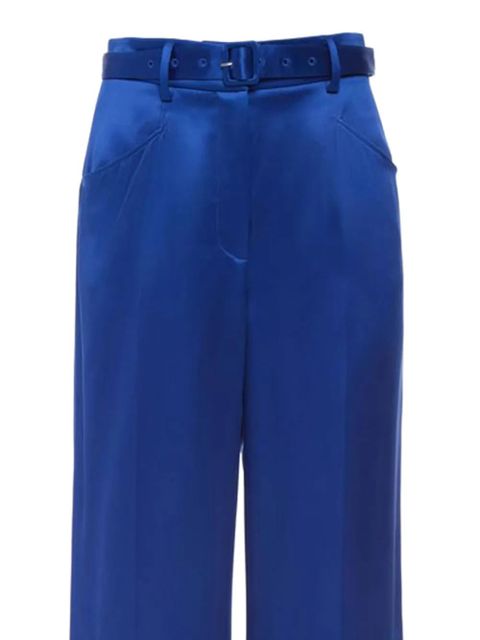 Gabriela Hearst belted straight-leg trousers - Blue - zdjęcie produktu nr 2