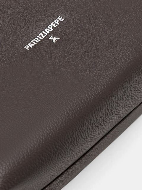 Patrizia Pepe torebka skórzana kolor brązowy 2B0130 L148