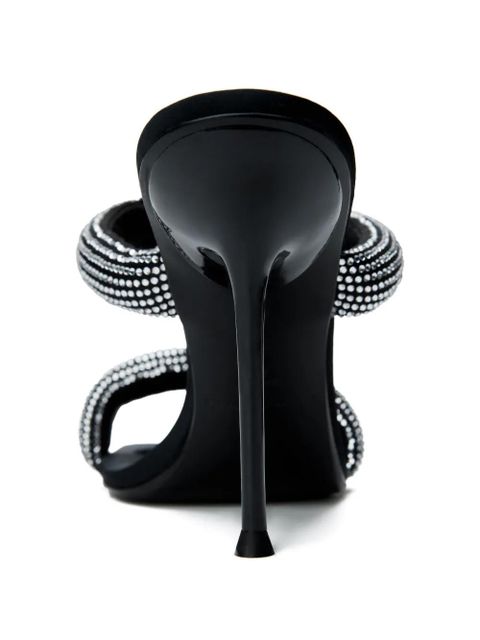 Alexander Wang crystal-embellished stiletto sandals - Black