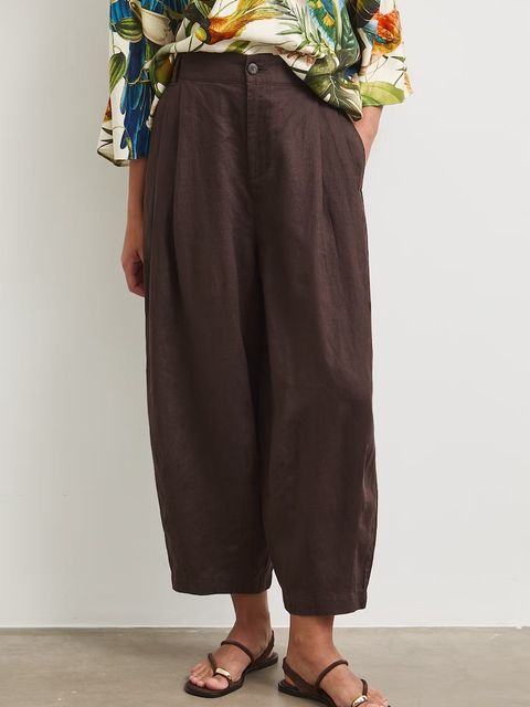 Medicine spodnie slouchy damskie lniane - zdjęcie produktu nr 1