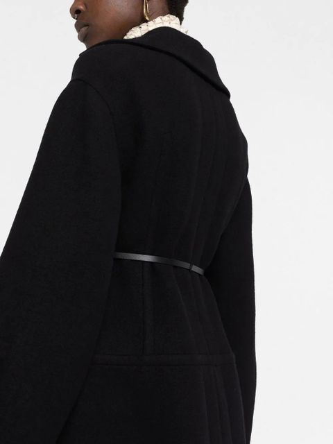 Jil Sander belted wool coat - Black - zdjęcie produktu nr 2