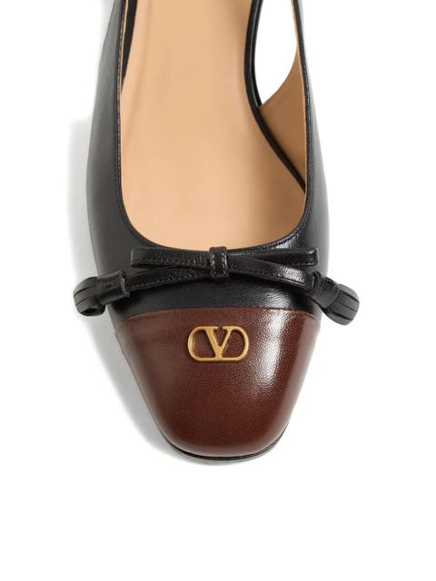 Valentino Garavani 25mm Valet du Roi slingback ballet flats - Black