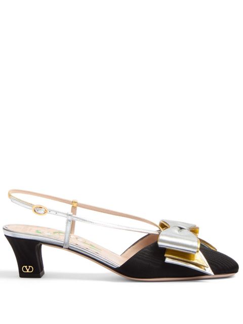 Valentino Garavani 45mm Bowow slingback pumps - Black