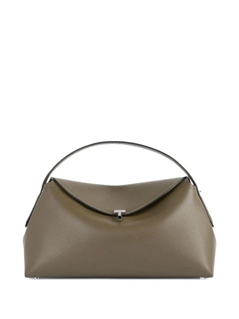 TOTEME T-lock leather tote bag - Green - zdjęcie produktu nr 1