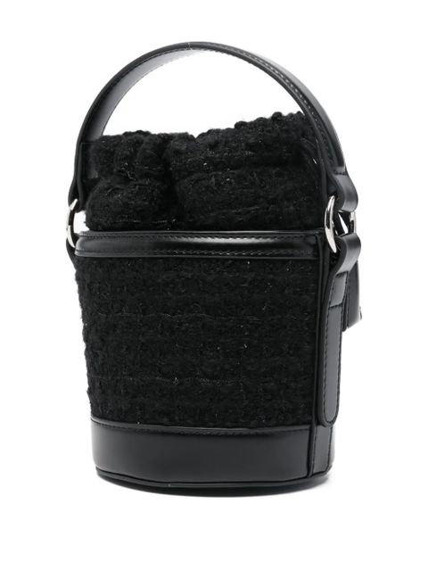 MC2 Saint Barth mini Mila tweed bucket bag - Black - zdjęcie produktu nr 2