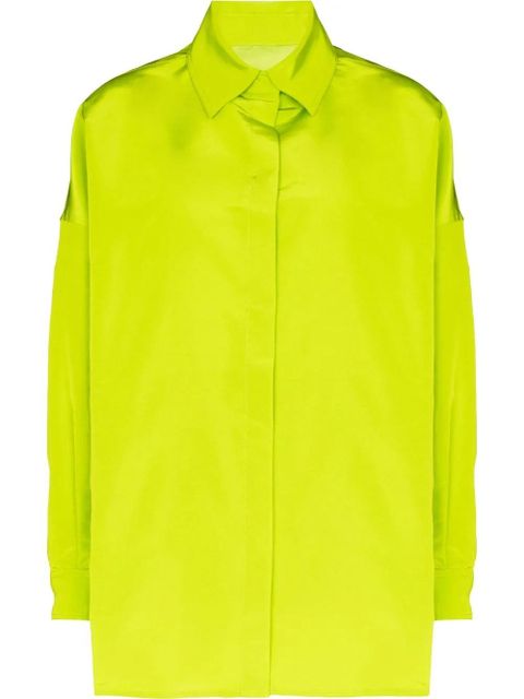 Valentino Garavani oversized silk shirt - Green - zdjęcie produktu nr 1