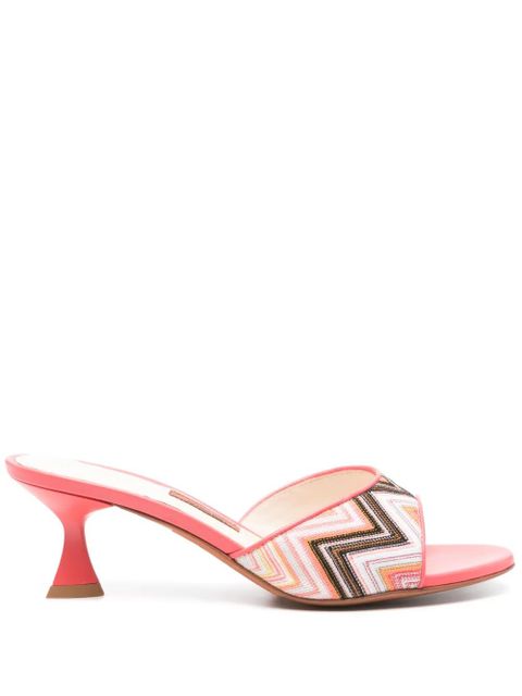 Missoni 60mm zigzag mules - Pink - zdjęcie produktu nr 1