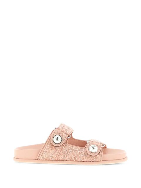 Jimmy Choo tweed pearl Fayence sandals - Pink - zdjęcie produktu nr 1