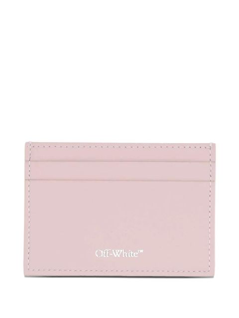 Off-White logo-patch cardholder - Pink
