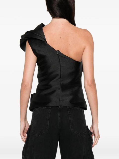 Marques'Almeida draped asymmetric top - Black - zdjęcie produktu nr 2