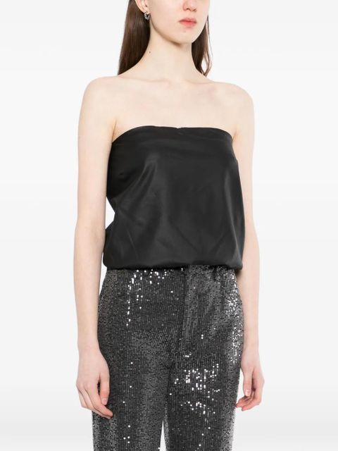Alexander Wang leather strapless top - Black - zdjęcie produktu nr 2
