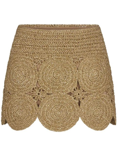 Simon Miller Beep Beep mini skirt - Gold - zdjęcie produktu nr 1