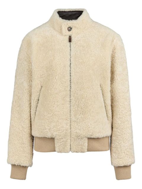 Tod's button shearling jacket - Neutrals - zdjęcie produktu nr 1