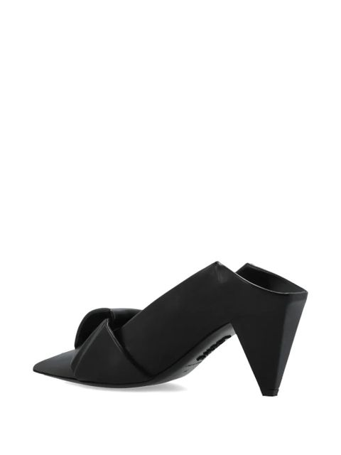 LOEWE Origami pointed-toe leather pumps - Black