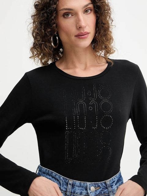 Liu Jo longsleeve kolor czarny TF5300.JS003