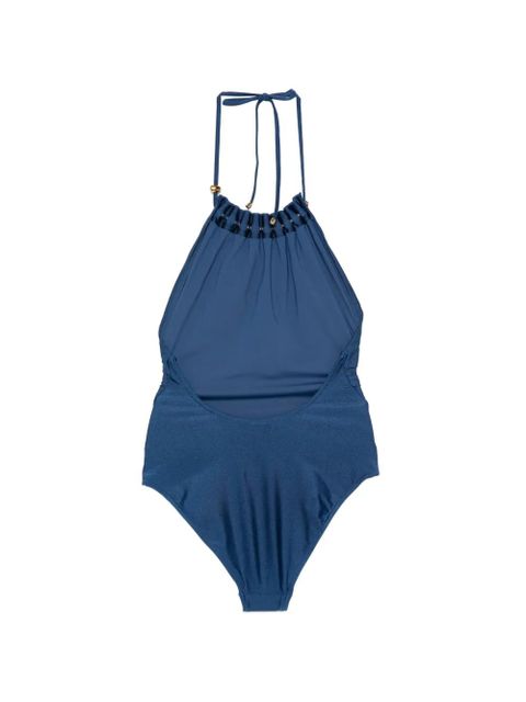 ZIMMERMANN Aster embellished swimsuit - Blue