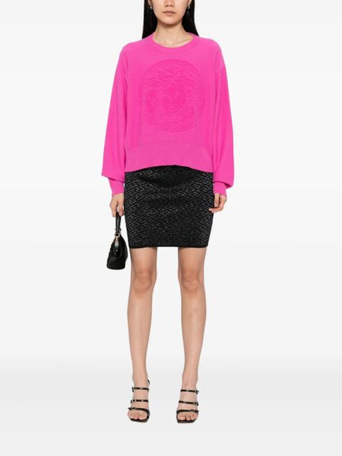 Versace logo-knit jumper - Pink - zdjęcie produktu nr 2