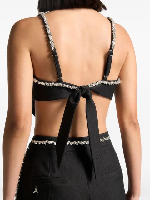Manière De Voir Eloise embellished-strap top - Black