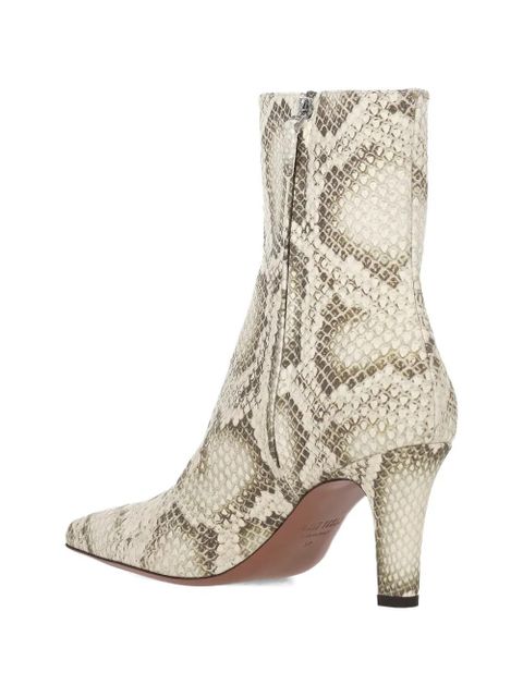 Paris Texas snakeskin boots - Neutrals