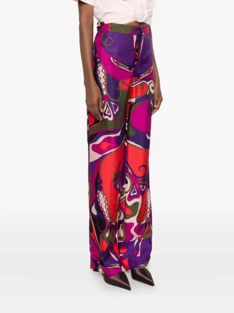 PUCCI abstract-print trousers - Purple
