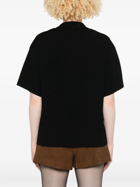 Max Mara mock-neck T-shirt - Black