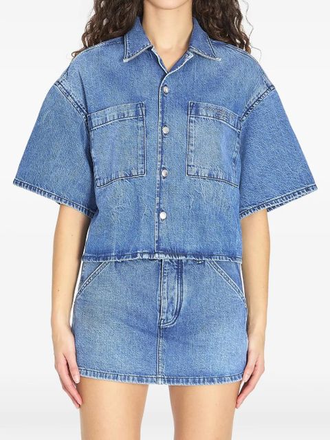 Alexander Wang patch-pocket denim shirt - Blue - zdjęcie produktu nr 1