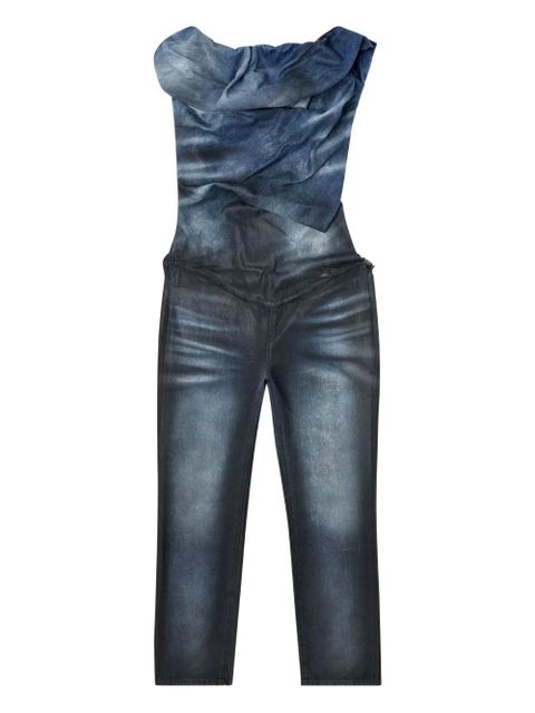 Diesel asymmetric-design jumpsuit - Blue - zdjęcie produktu nr 1