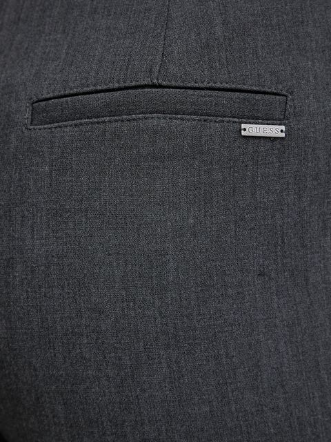 Guess szorty JOANDRA damskie kolor szary gładkie high waist W5BD63 W2402