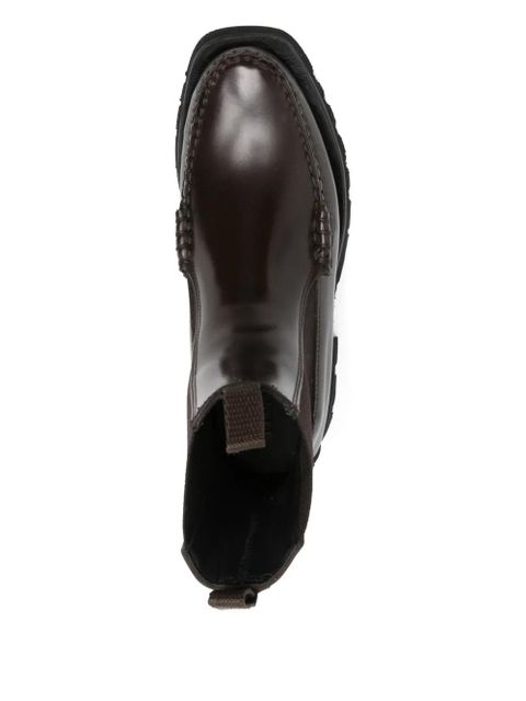 Hereu 30mm Alda elastic-panel chelsea boots - Brown