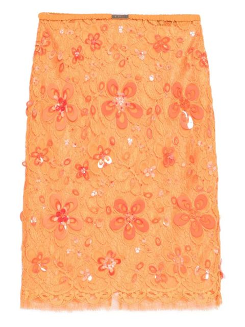 Gucci sequin-embellished midi skirt - Orange - zdjęcie produktu nr 1