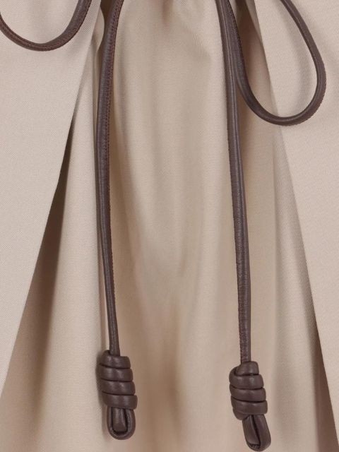 LOEWE drawstring pleated skirt - Neutrals