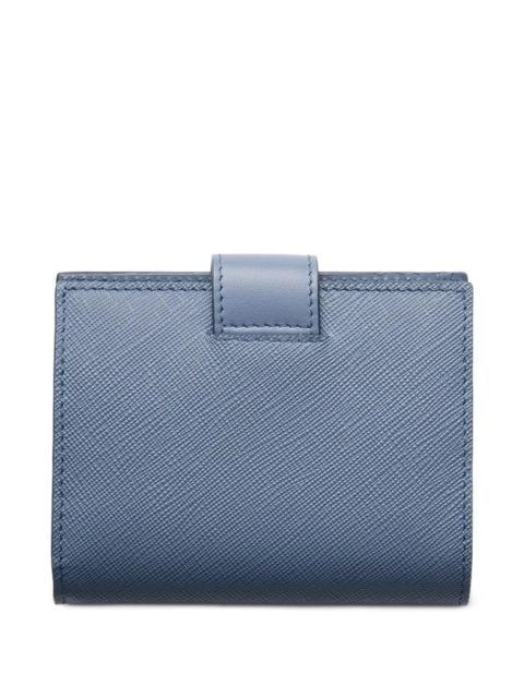 Prada small Saffiano and smooth leather wallet - Blue - zdjęcie produktu nr 2
