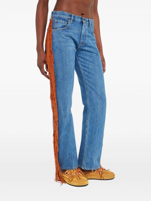 Alanui The journey bead-embellished mules - Brown