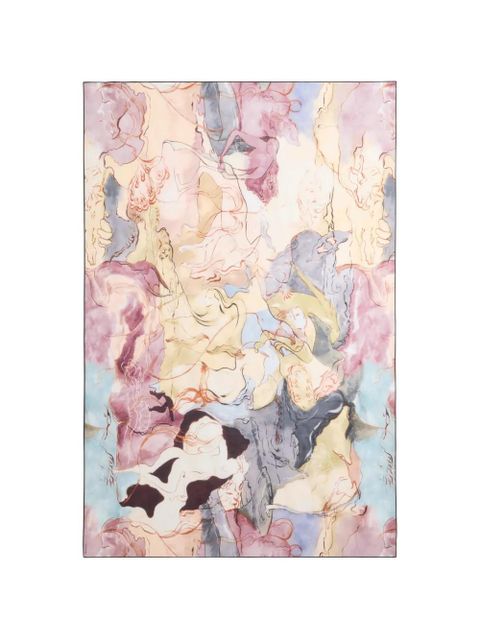 LEMAIRE watercolour-print pareo - Neutrals - zdjęcie produktu nr 1