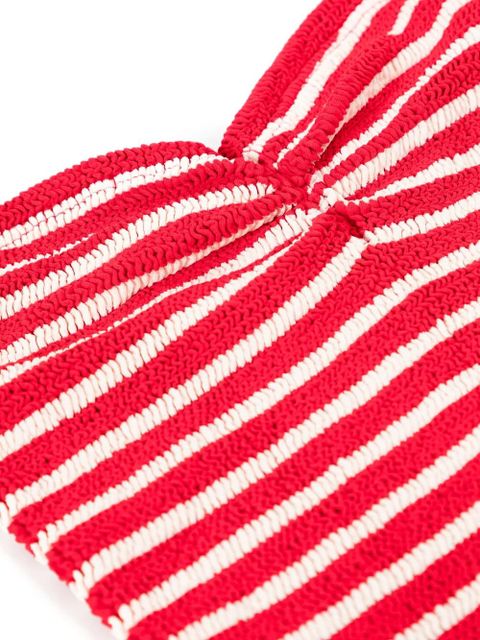 Hunza G Brooke striped swimsuit - Red