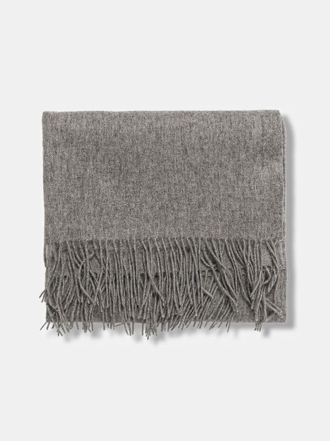 Answear.LAB szalik wełniany damski kolor szary melanżowy - zdjęcie produktu nr 2