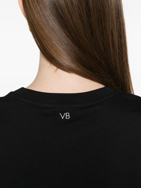 Victoria Beckham cuffed T-shirt - Black