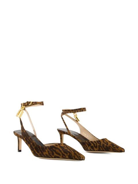 TOM FORD Ocelot padlock-detail pumps - Brown - zdjęcie produktu nr 2