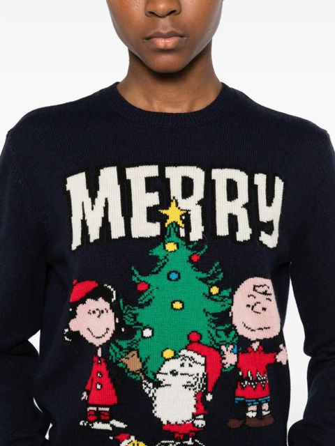 MC2 Saint Barth Heron christmas-graphic sweater - Blue