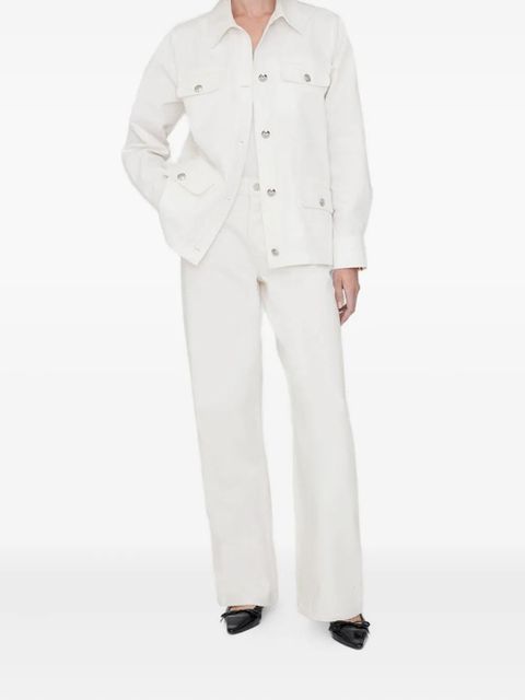ANINE BING button-up oversized jacket - White - zdjęcie produktu nr 2