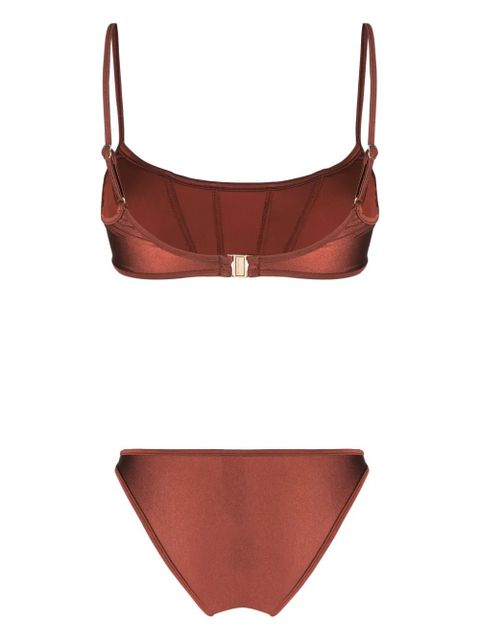 ZIMMERMANN Alight corset bikini - Brown - zdjęcie produktu nr 2
