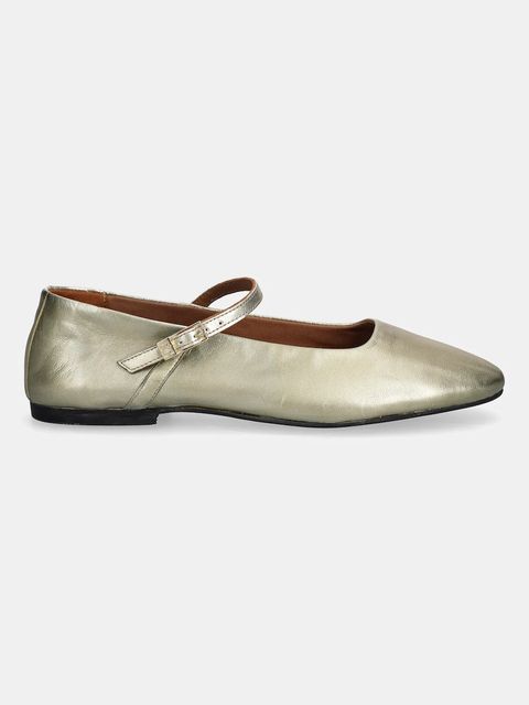 Tommy Hilfiger baleriny skórzane HILFIGER GOLD BALLERINAS - zdjęcie produktu nr 1