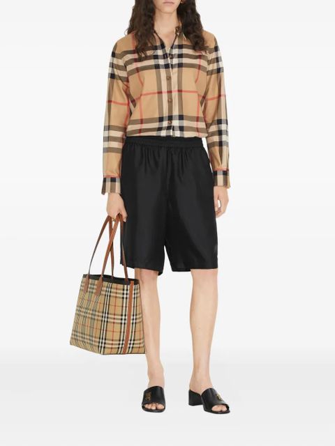 Burberry Vintage Check pattern cotton shirt - Brown